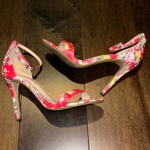 Allegra K Floral Strappy Sandal